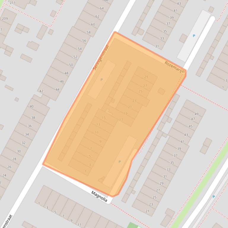 Kaart van postcodegebied 2681EJ.