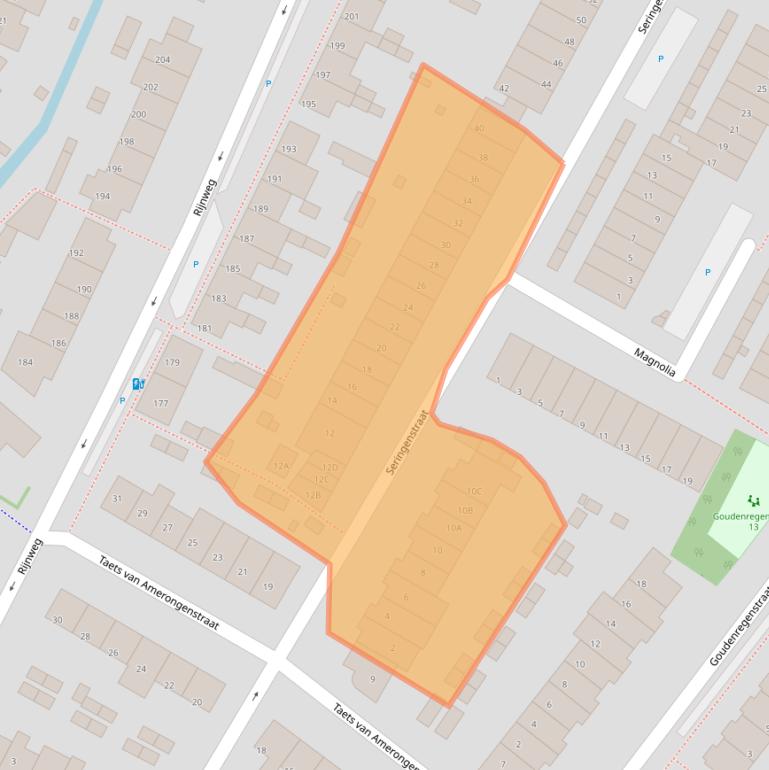 Kaart van postcodegebied 2681EM.