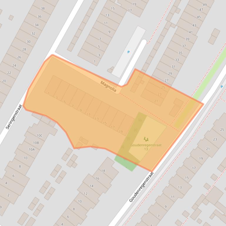 Kaart van postcodegebied 2681ER.