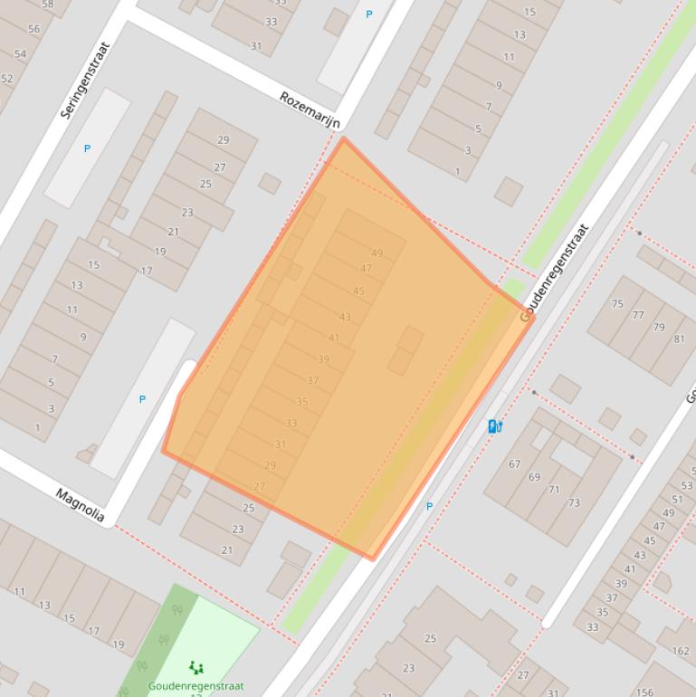 Kaart van postcodegebied 2681ES.