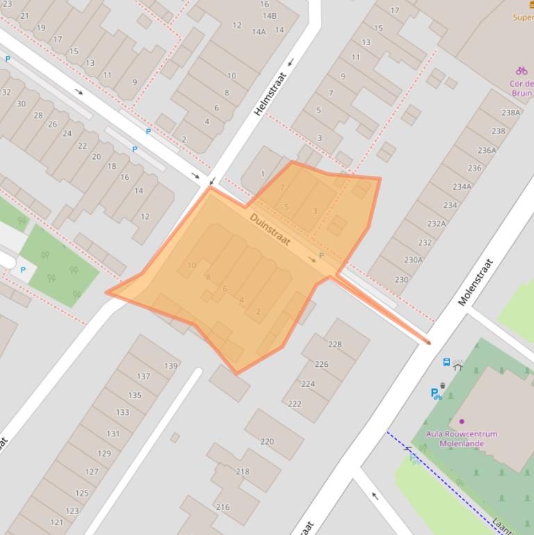 Kaart van postcodegebied 2681GA.