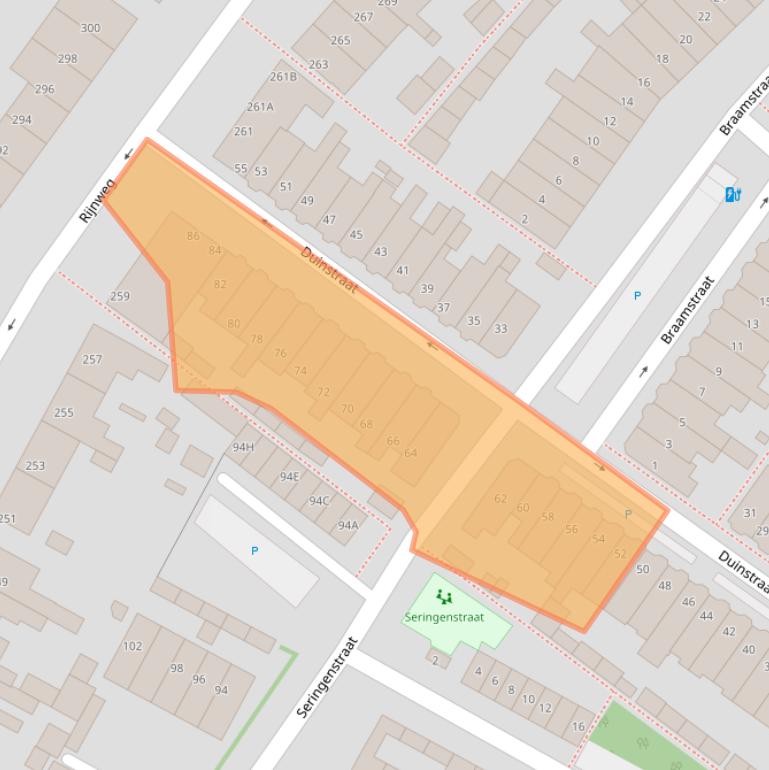 Kaart van postcodegebied 2681GD.