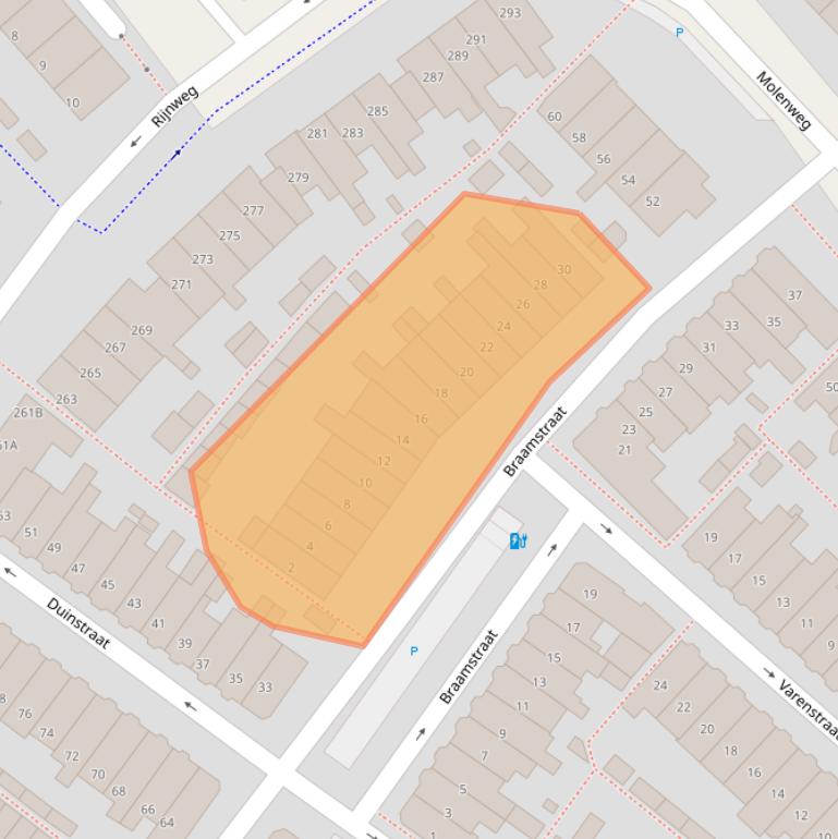 Kaart van postcodegebied 2681GM.