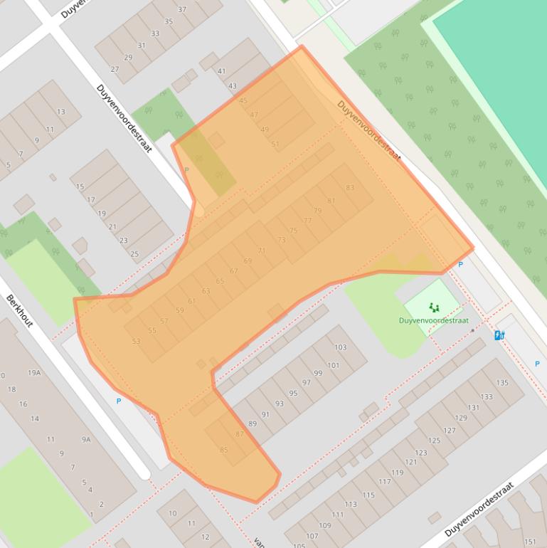 Kaart van postcodegebied 2681HJ.