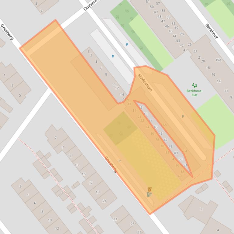 Kaart van postcodegebied 2681HR.