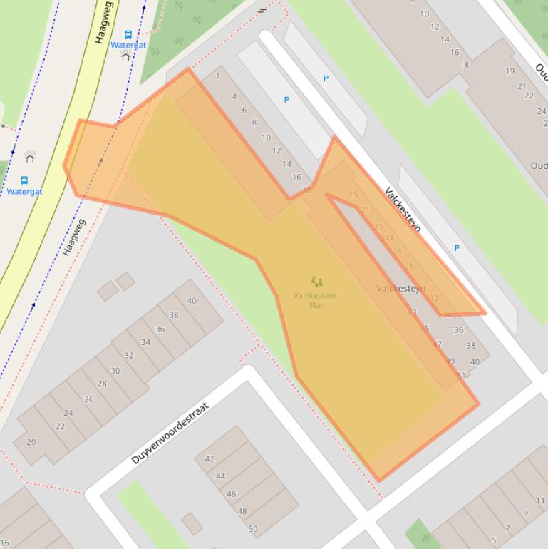 Kaart van postcodegebied 2681HW.