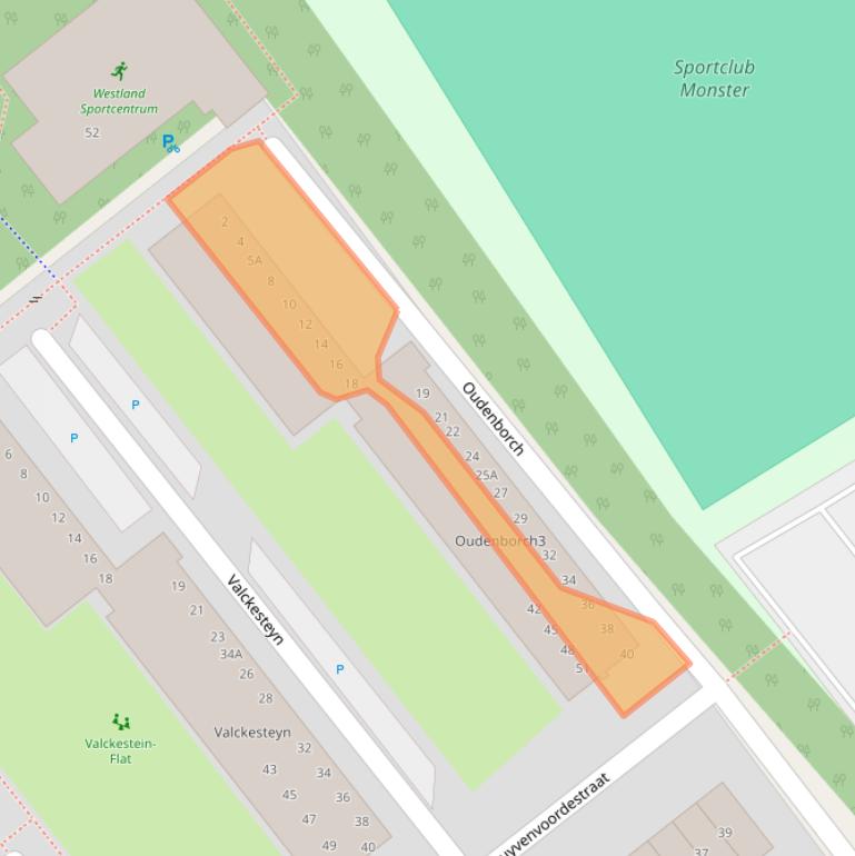 Kaart van postcodegebied 2681HX.