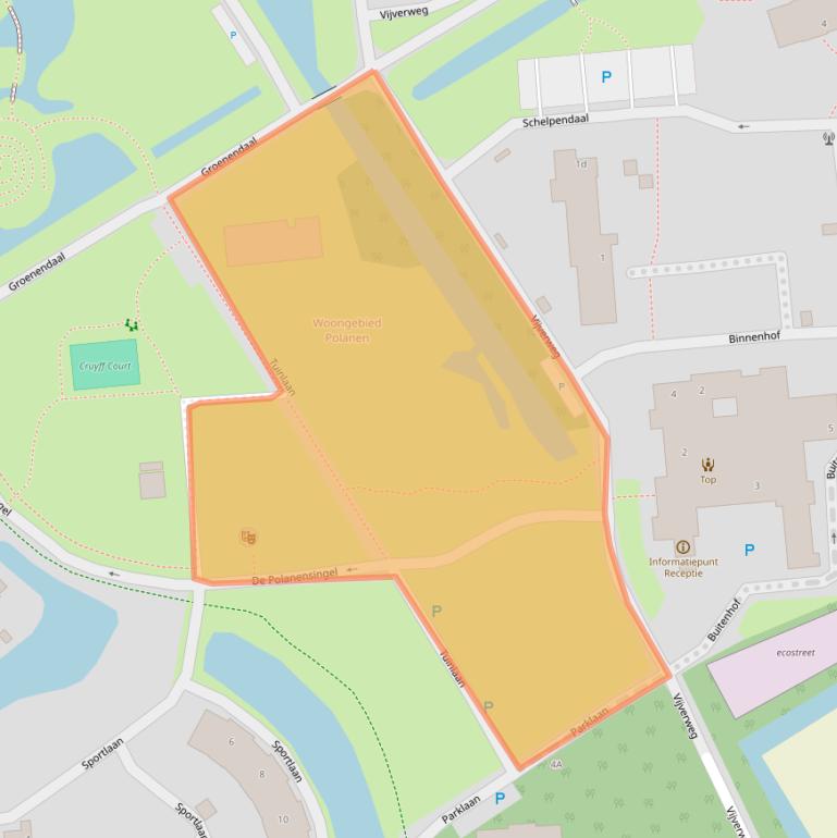 Kaart van postcodegebied 2681JC.