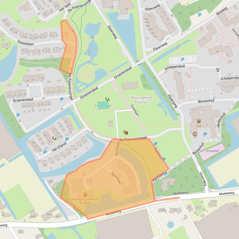 Kaart van postcodegebied 2681JD.