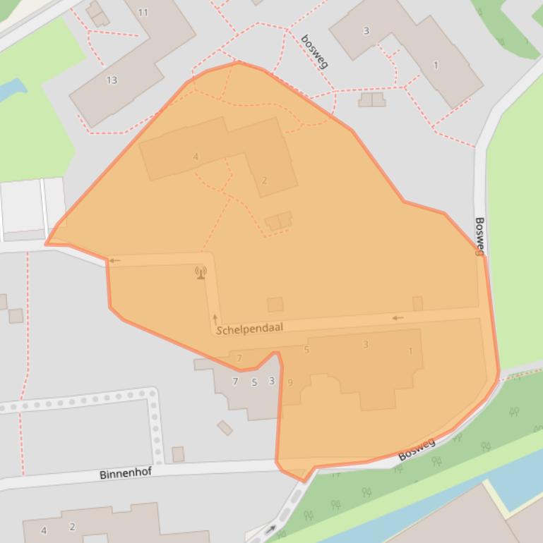 Kaart van postcodegebied 2681JJ.