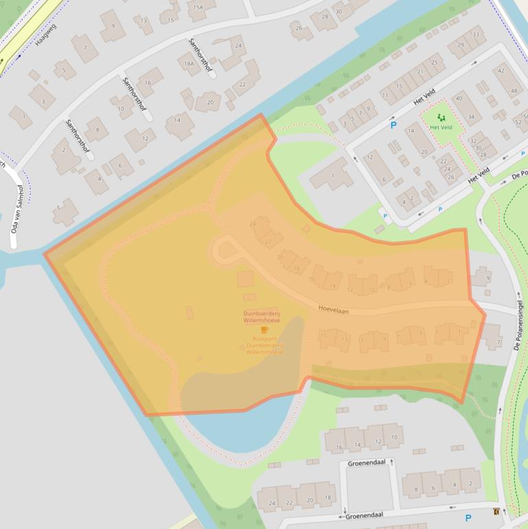 Kaart van postcodegebied 2681JL.