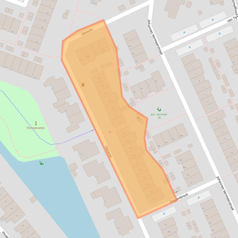 Kaart van postcodegebied 2681JN.