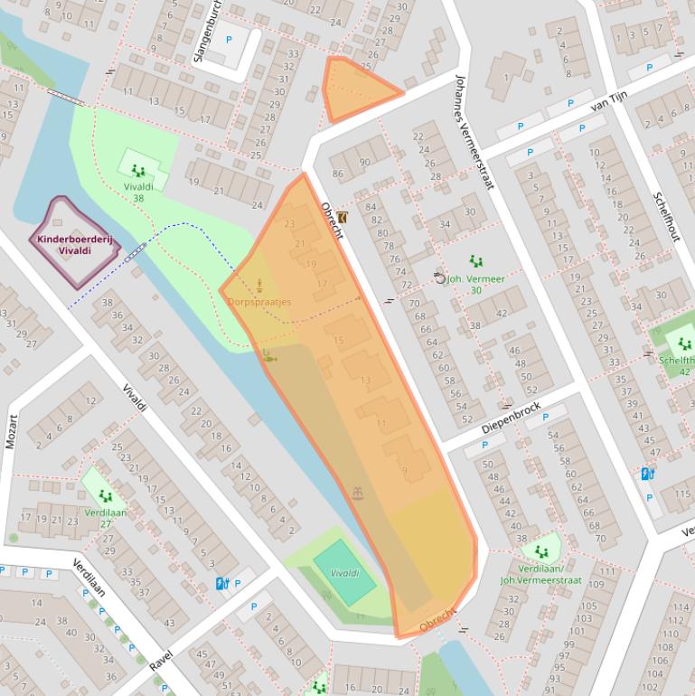 Kaart van postcodegebied 2681JP.
