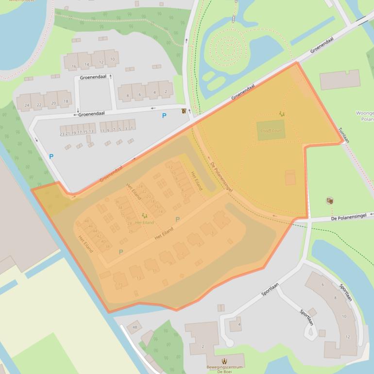 Kaart van postcodegebied 2681JX.