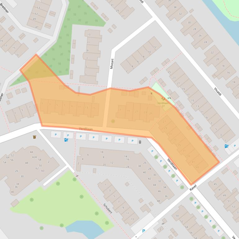 Kaart van postcodegebied 2681KE.