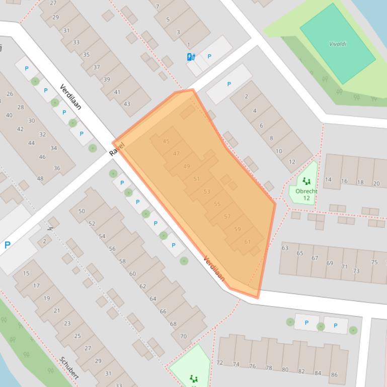Kaart van postcodegebied 2681KG.