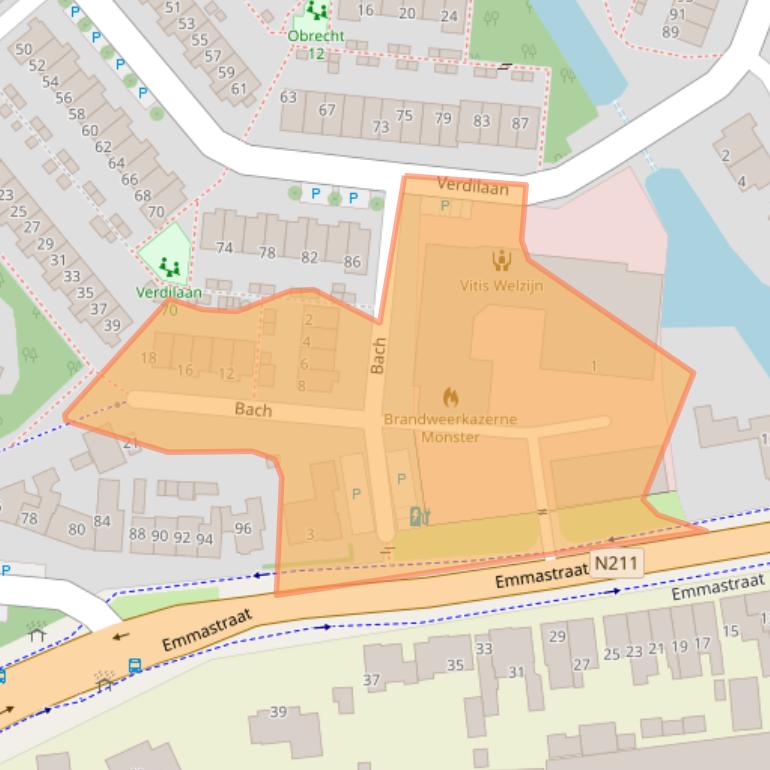 Kaart van postcodegebied 2681KH.