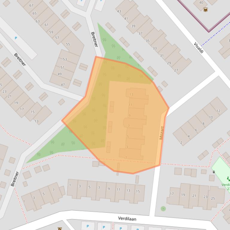 Kaart van postcodegebied 2681KK.