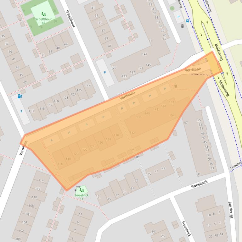 Kaart van postcodegebied 2681KR.