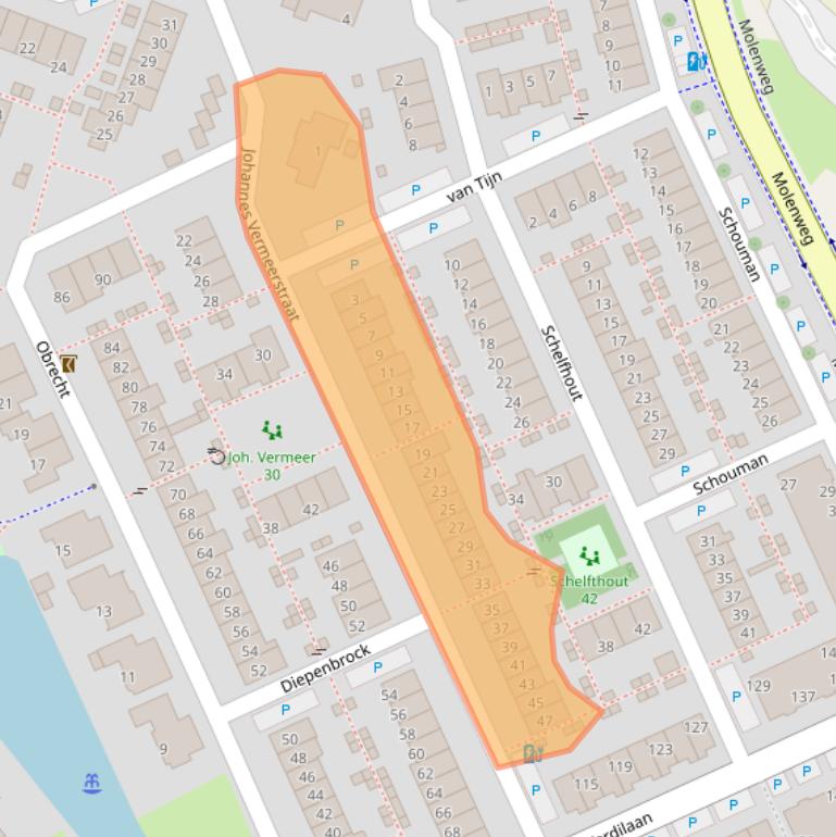 Kaart van postcodegebied 2681KV.