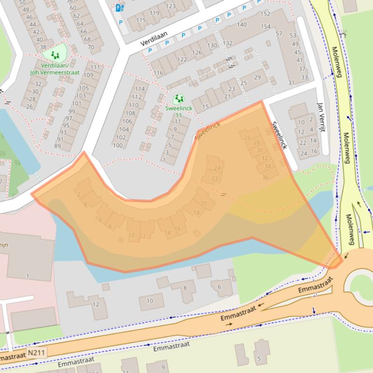 Kaart van postcodegebied 2681KW.