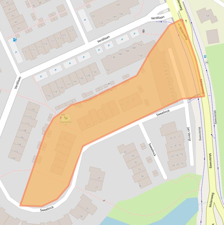 Kaart van postcodegebied 2681KX.
