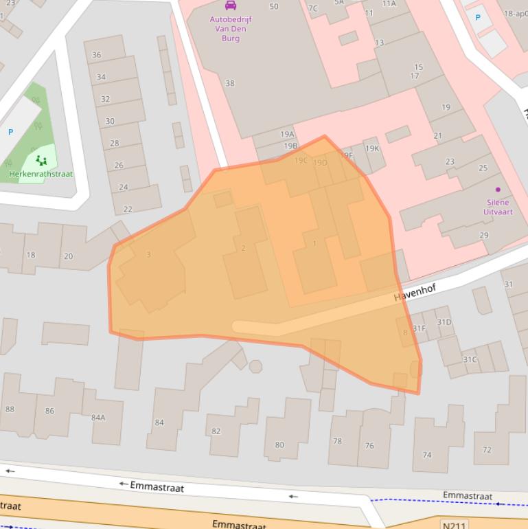 Kaart van postcodegebied 2681KZ.