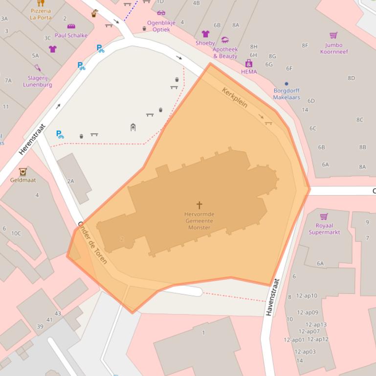 Kaart van postcodegebied 2681LA.