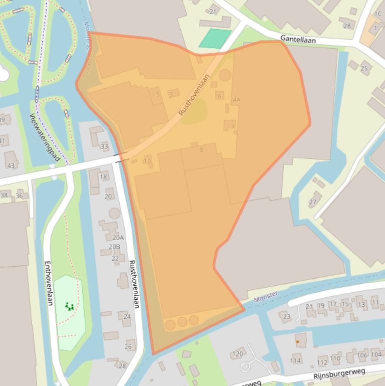 Kaart van postcodegebied 2681LJ.