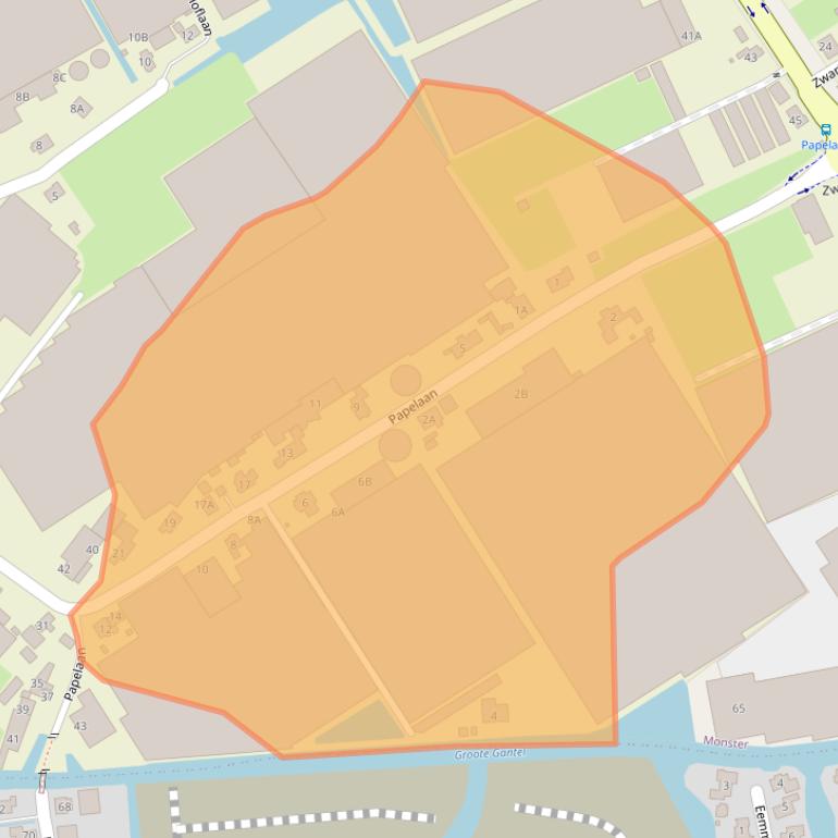 Kaart van postcodegebied 2681LL.