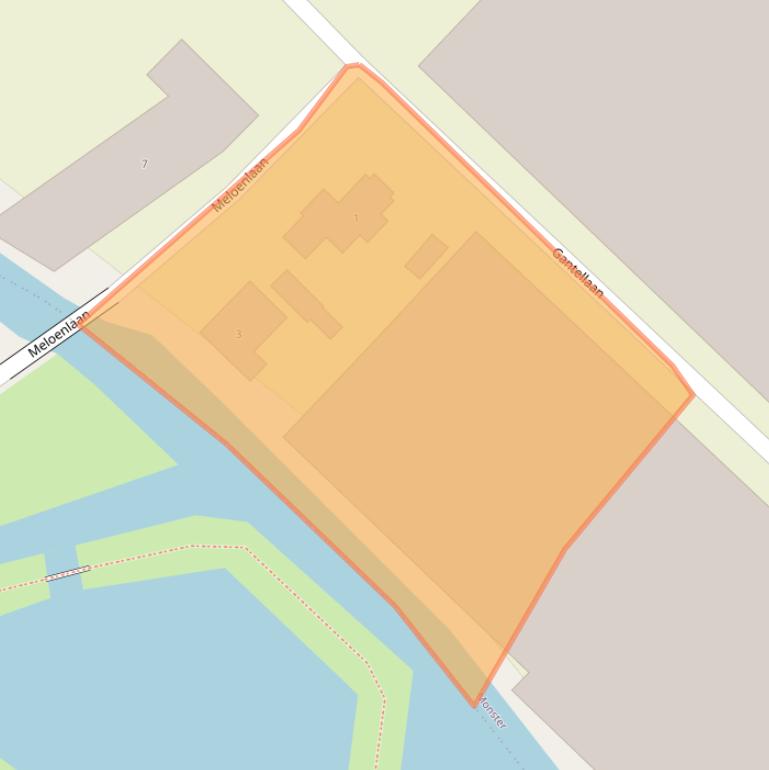 Kaart van postcodegebied 2681MA.