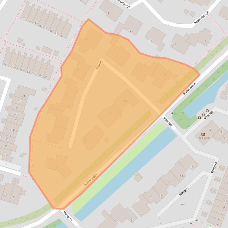 Kaart van postcodegebied 2681MN.