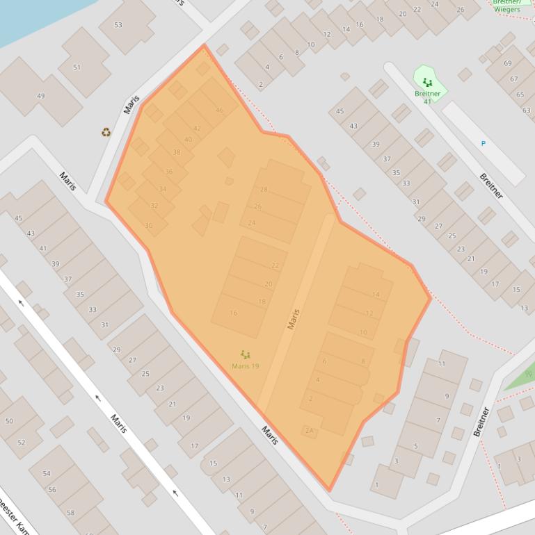 Kaart van postcodegebied 2681MR.