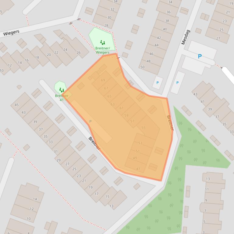 Kaart van postcodegebied 2681MT.