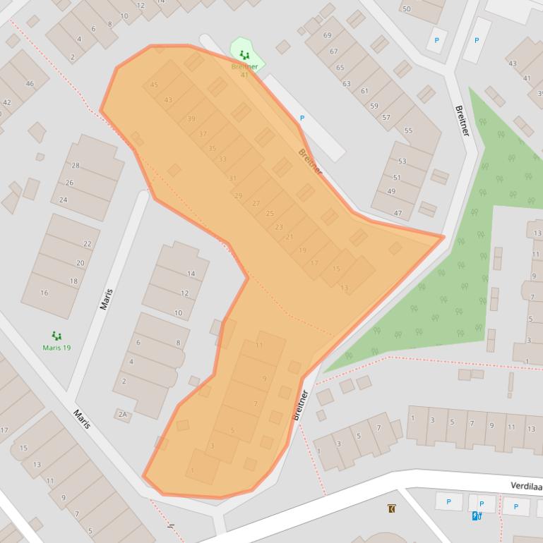 Kaart van postcodegebied 2681MV.