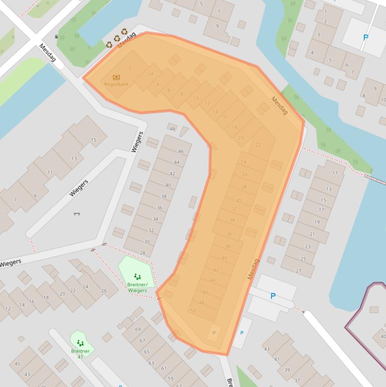 Kaart van postcodegebied 2681MX.