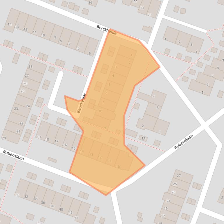 Kaart van postcodegebied 2681NG.