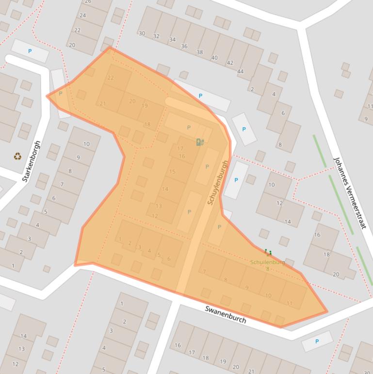 Kaart van postcodegebied 2681NJ.