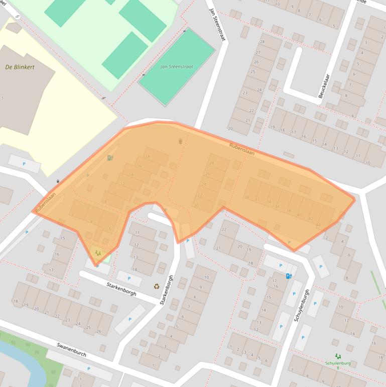 Kaart van postcodegebied 2681NS.