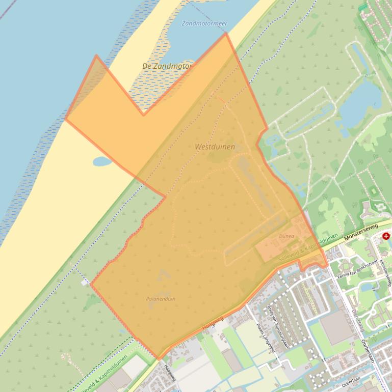 Kaart van postcodegebied 2681PD.