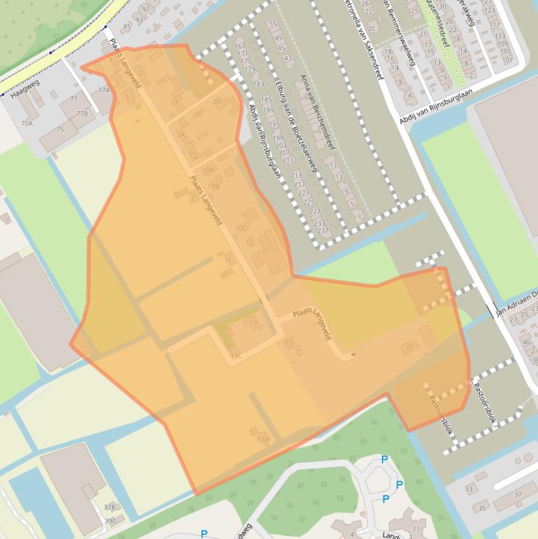 Kaart van postcodegebied 2681PG.