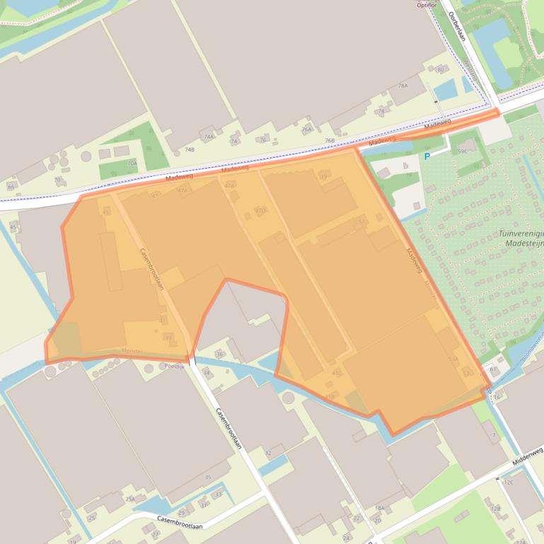 Kaart van postcodegebied 2681PL.