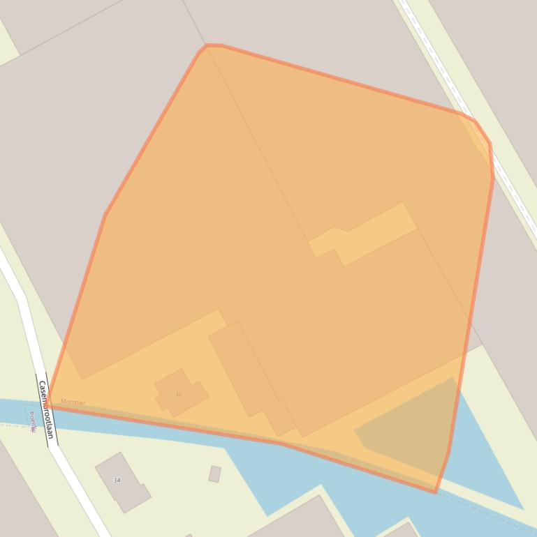 Kaart van postcodegebied 2681PP.