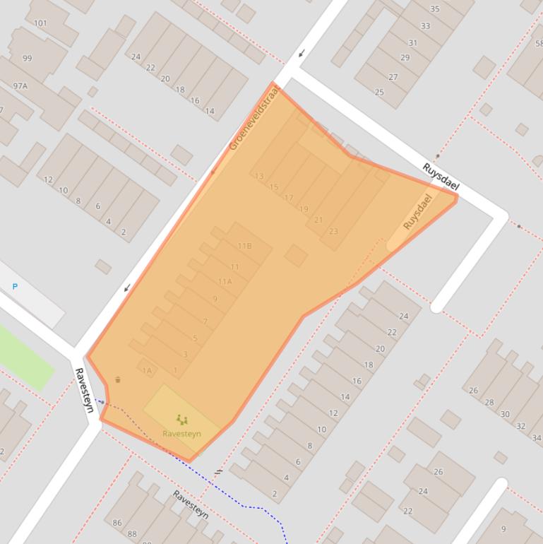 Kaart van postcodegebied 2681PR.