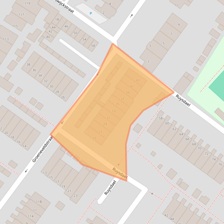 Kaart van postcodegebied 2681PS.