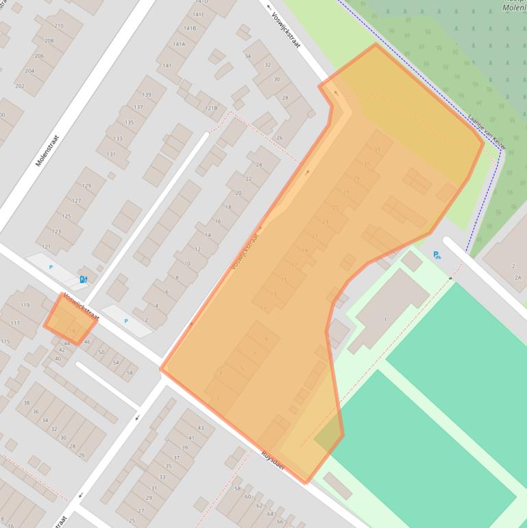 Kaart van postcodegebied 2681PV.