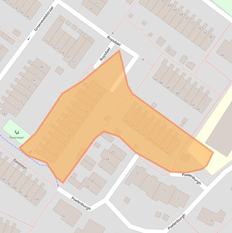 Kaart van postcodegebied 2681PX.