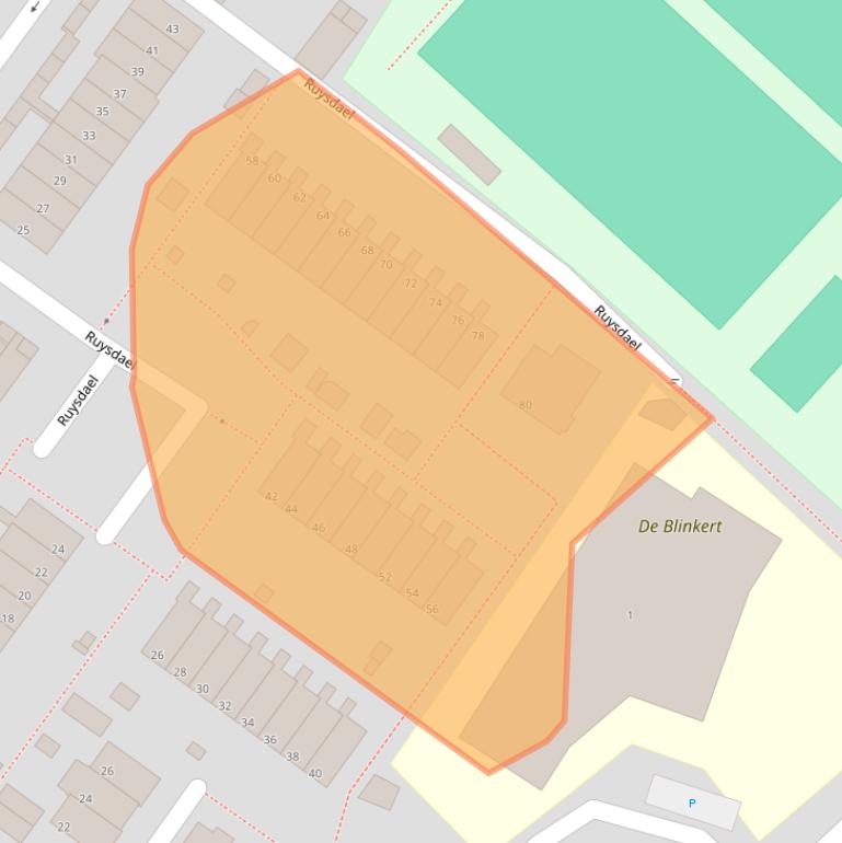 Kaart van postcodegebied 2681PZ.