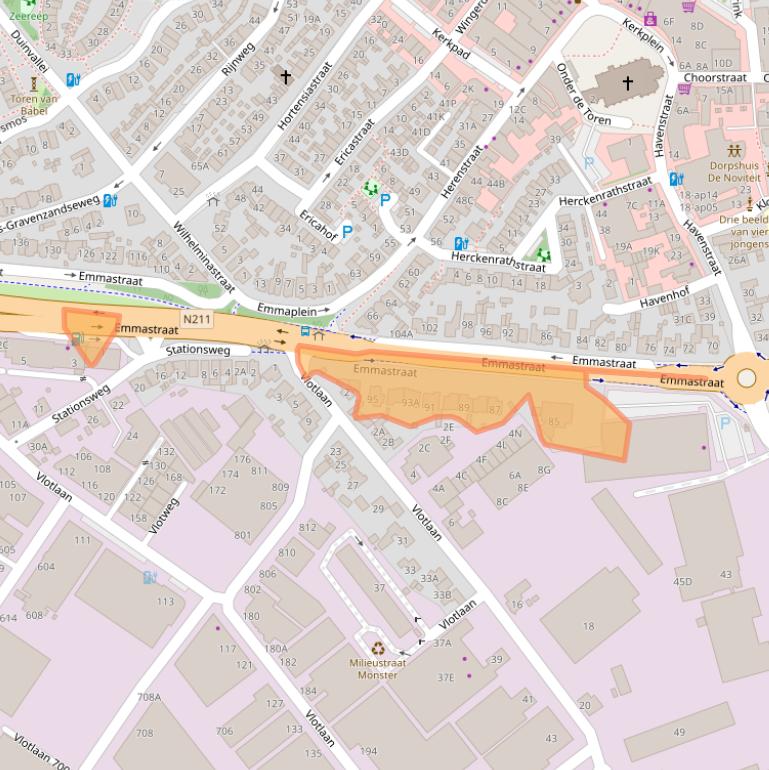 Kaart van postcodegebied 2681RM.