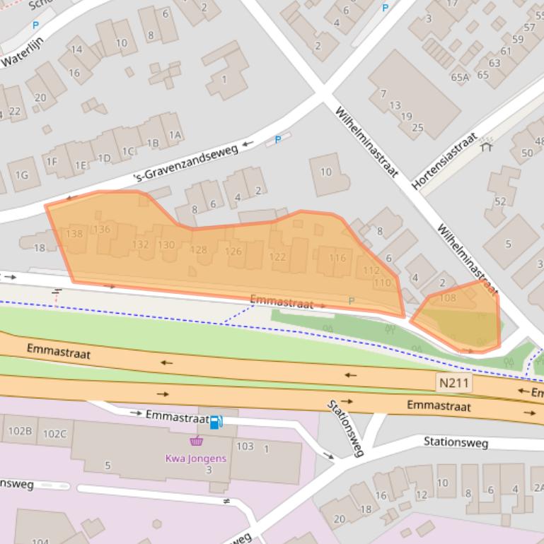 Kaart van postcodegebied 2681RT.